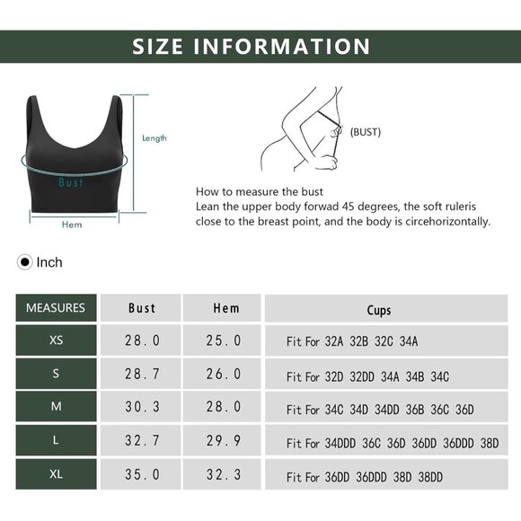 🆕Women White Nylon Sport Bra Padded Yoga Tank Top Longline Workout Running Crop - Picture 7 of 7